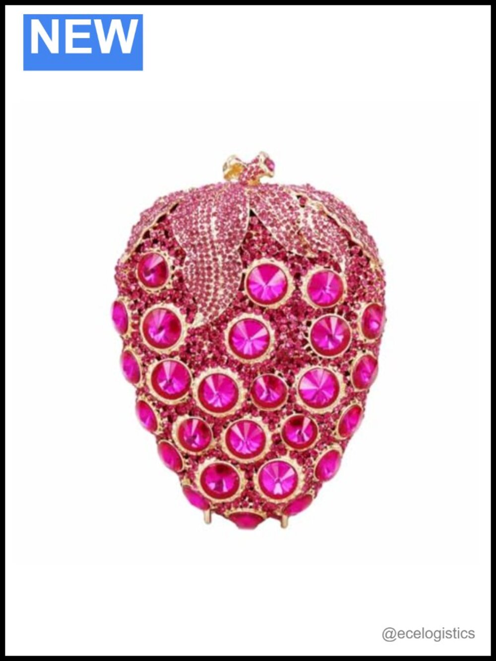 Grape Rhinestone Evening Bag Clutch Purse Crystal Handbag Party Prom